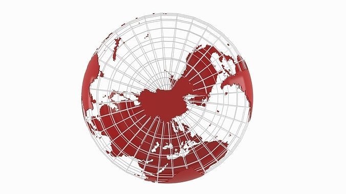 Globe News Skeleton Auburn color 3D model