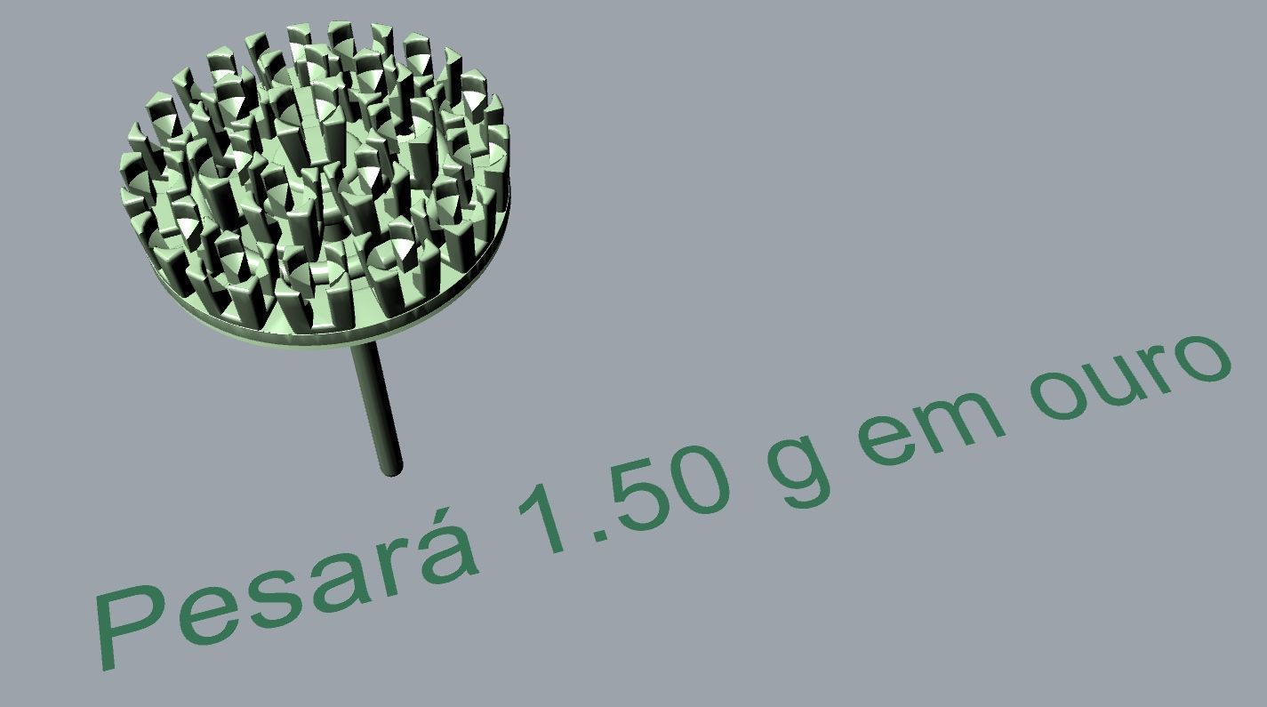 Round Earring 3D print model_11