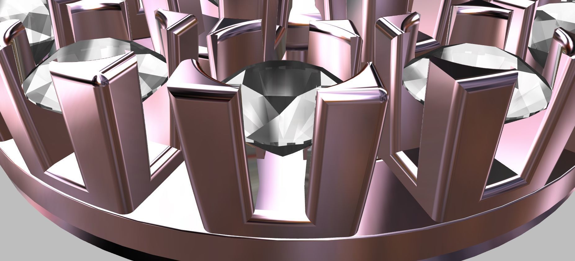 Round Earring 3D print model_6