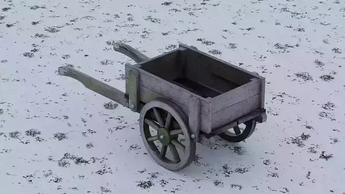 Rustic Wooden Handcart