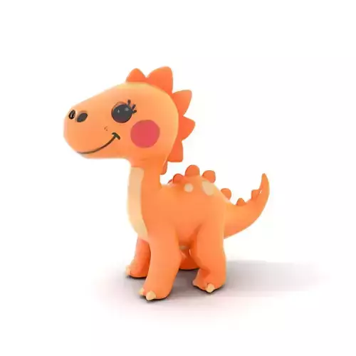 Cute Dinosaur Model Pack for D Rendering and Games