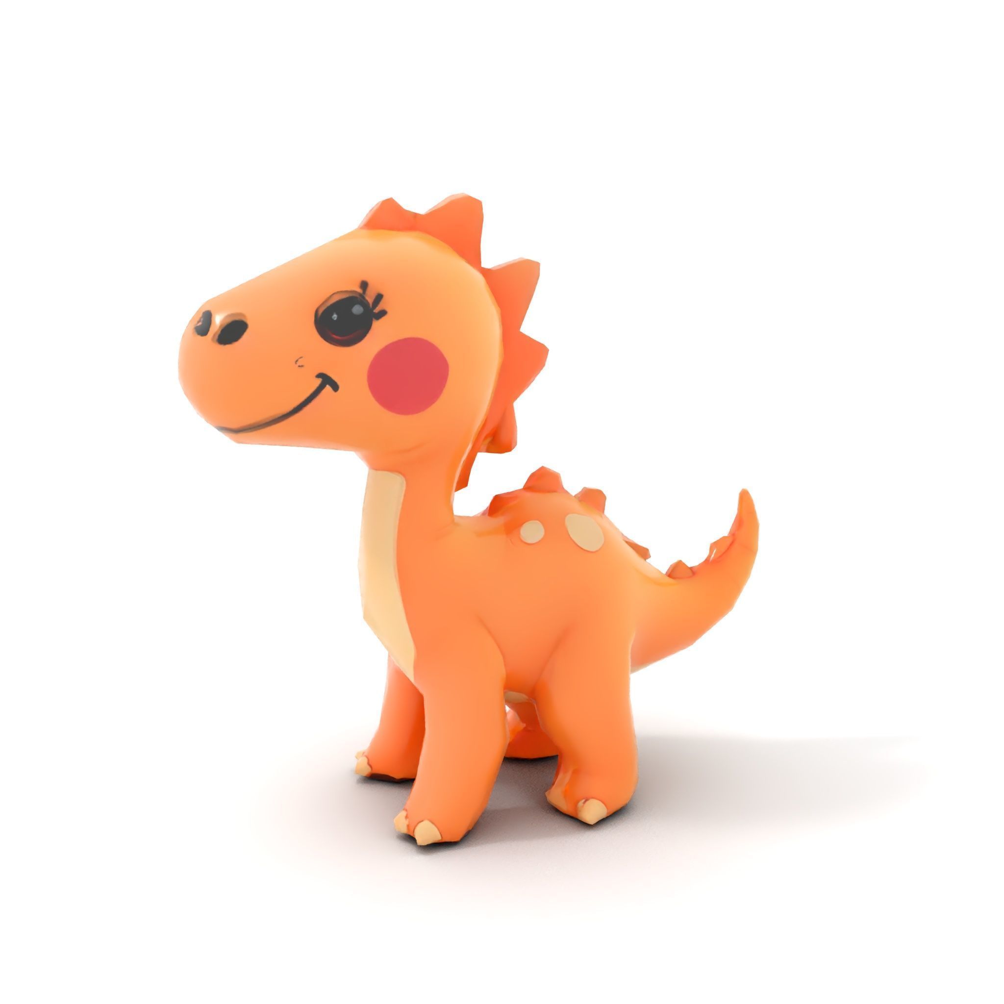 Cute Dinosaur Model Pack for D Rendering and Games Low-poly 3D model_19