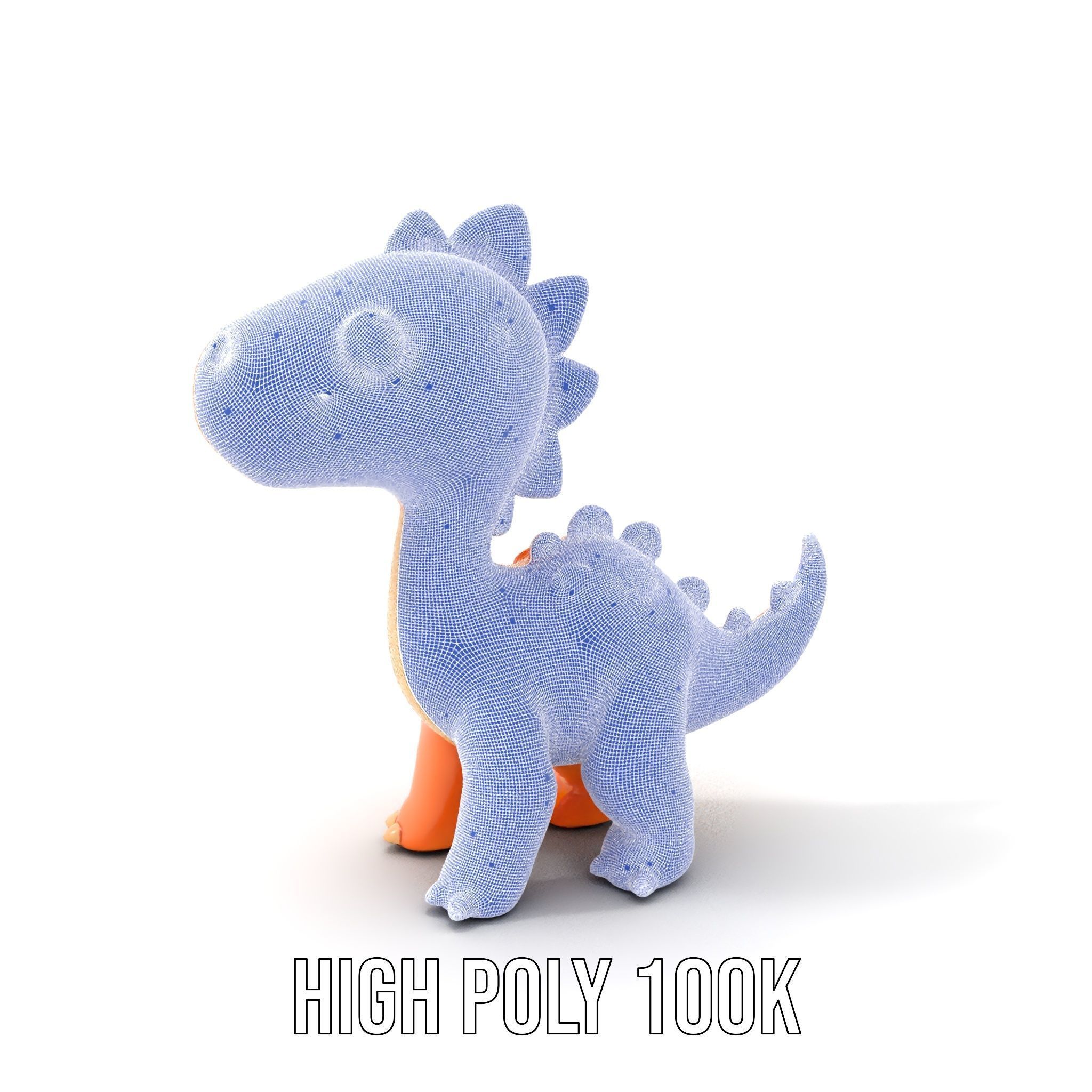 Cute Dinosaur Model Pack for D Rendering and Games Low-poly 3D model_4