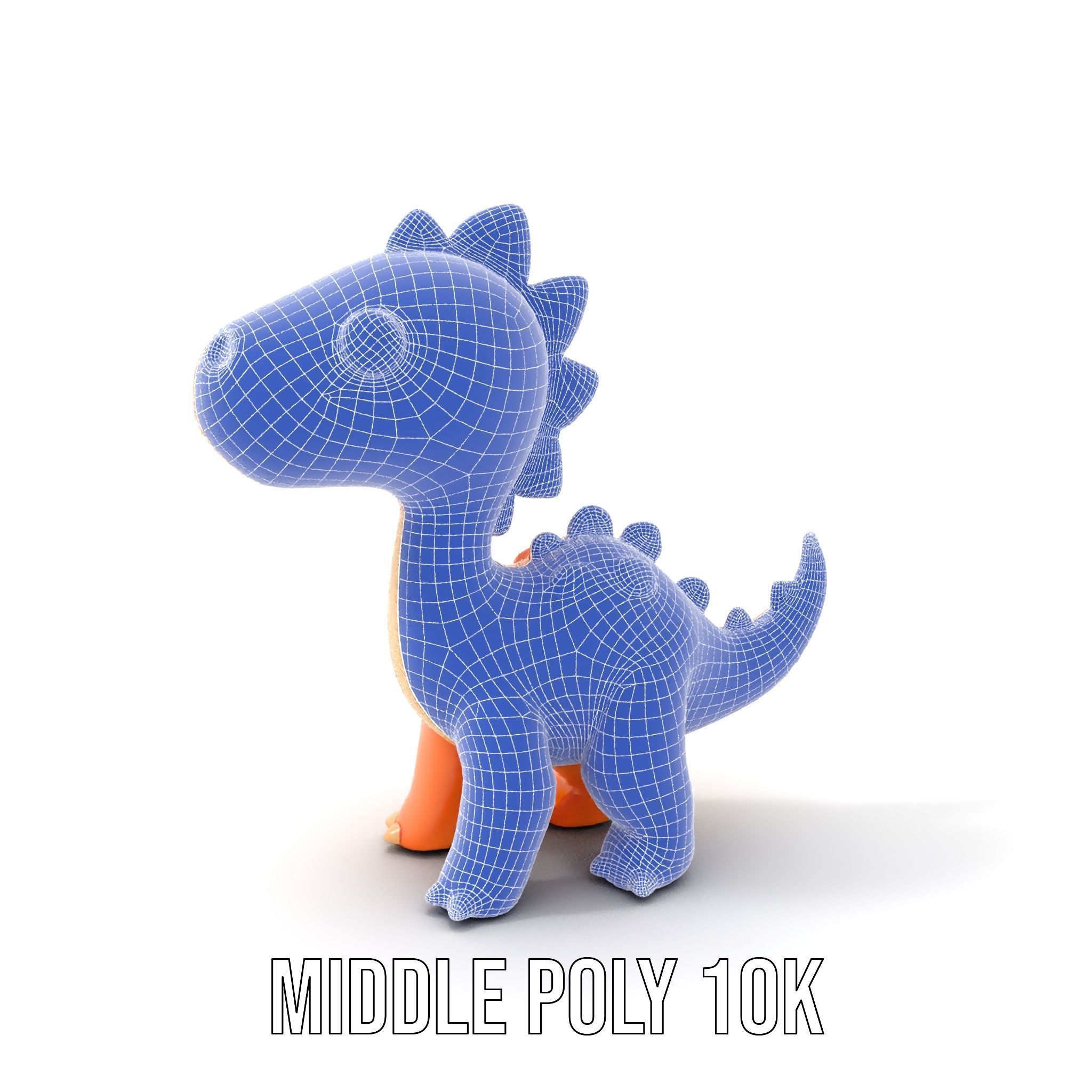 Cute Dinosaur Model Pack for D Rendering and Games Low-poly 3D model_11
