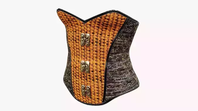 Old Medieval Corset  Low-poly 3D model