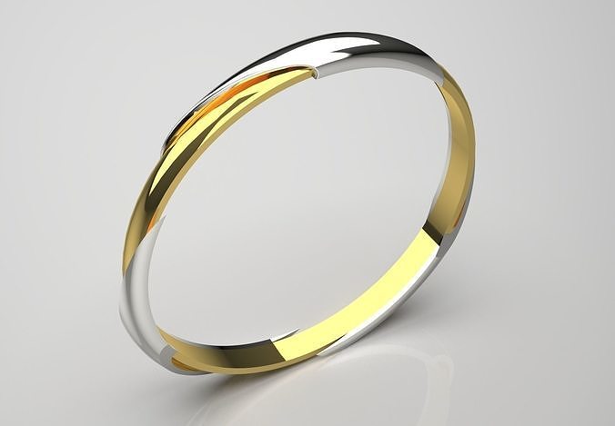 Womens Bangle Bracelet Model bg0037 3D print model