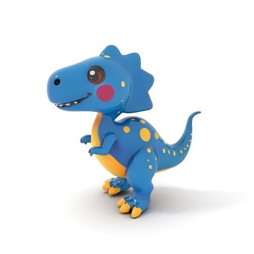Cartoon Dinosaur Model Pack Low-poly 3D model