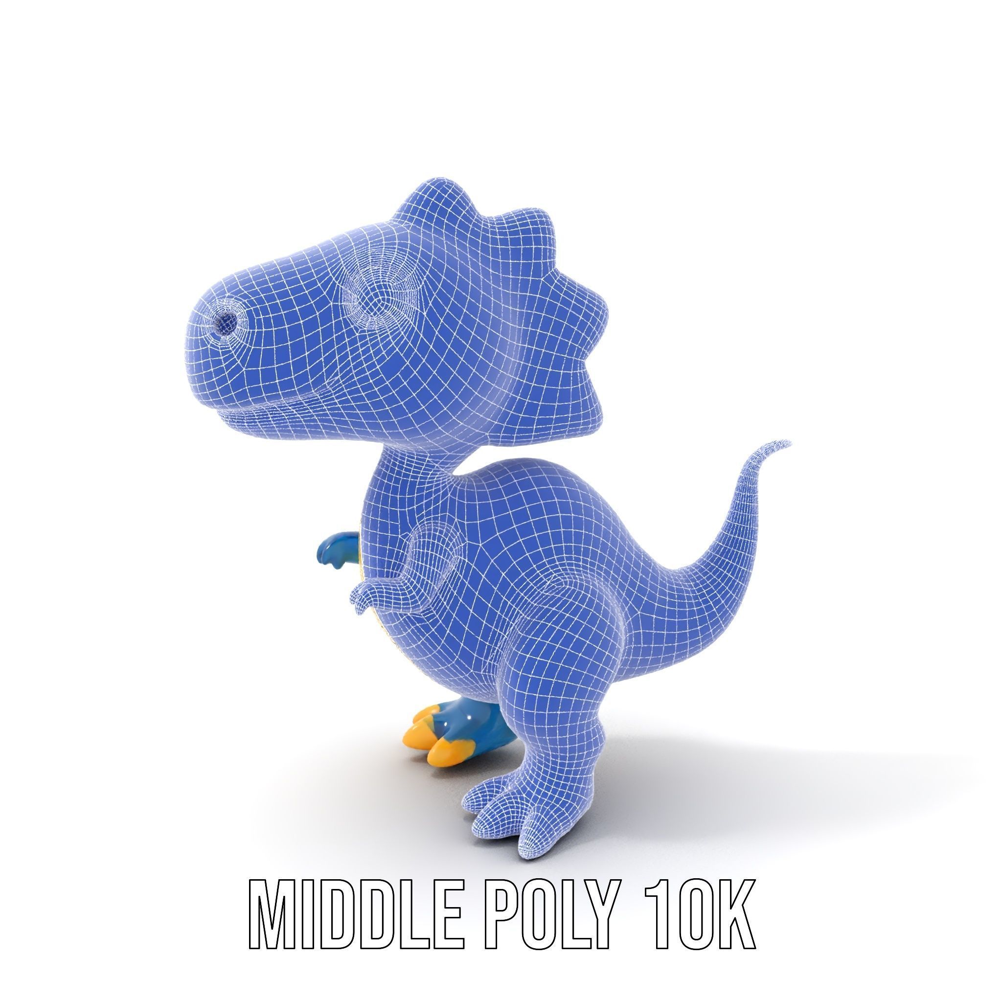 Cartoon Dinosaur Model Pack Low-poly 3D model_24