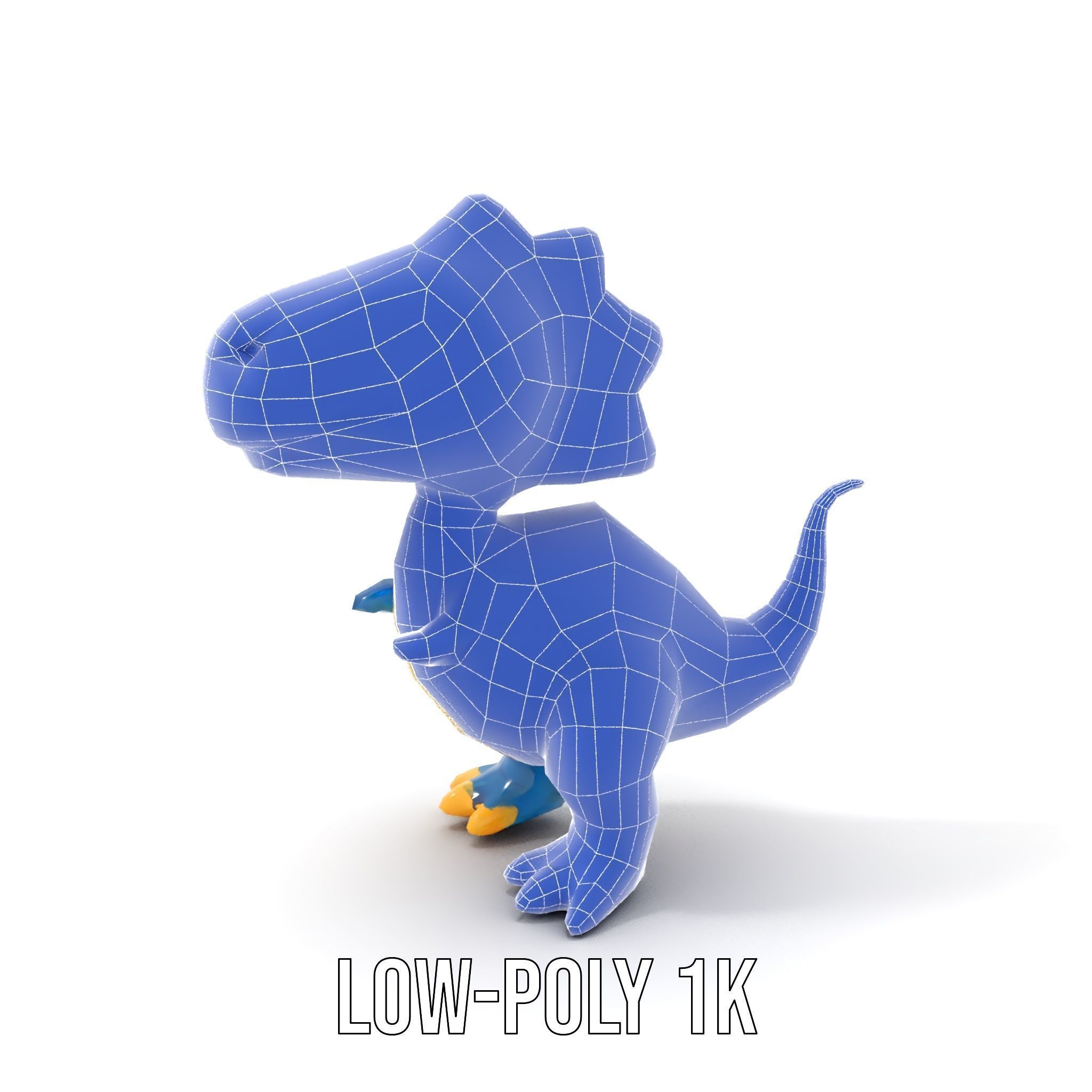Cartoon Dinosaur Model Pack Low-poly 3D model_25