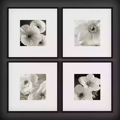 Picture Frames Low-poly 3D model