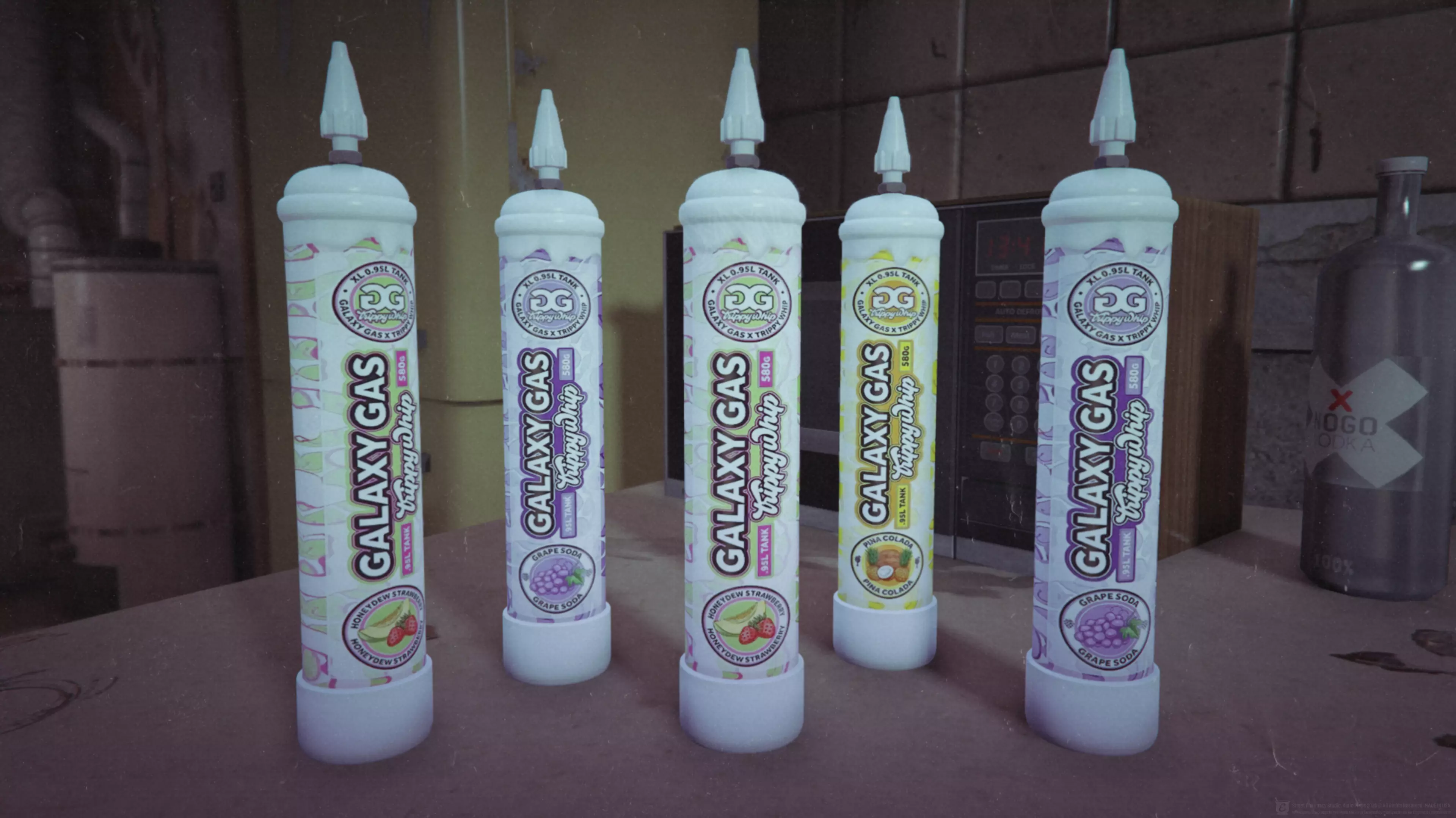 Galaxy Gas Trippy Whip XL - 1 Liter Tank - Nitrous Oxide 3D model_1