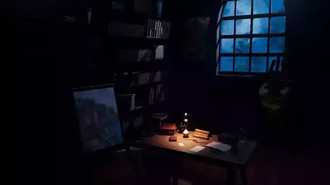 Moonlit Art 3D Environment