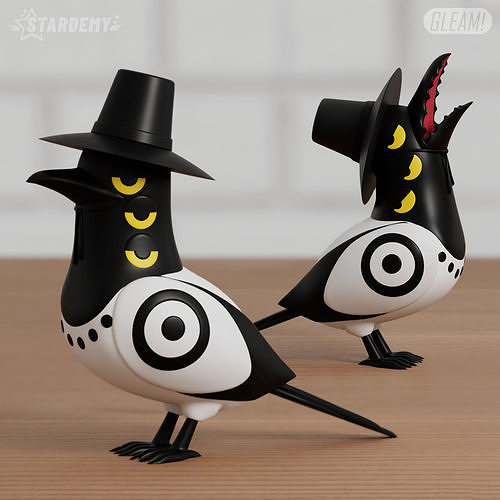 Crow Bird Kpop Demon Hunters 2 models 3D print model