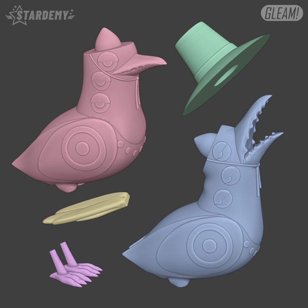 Crow Bird Kpop Demon Hunters 2 models 3D print model_1