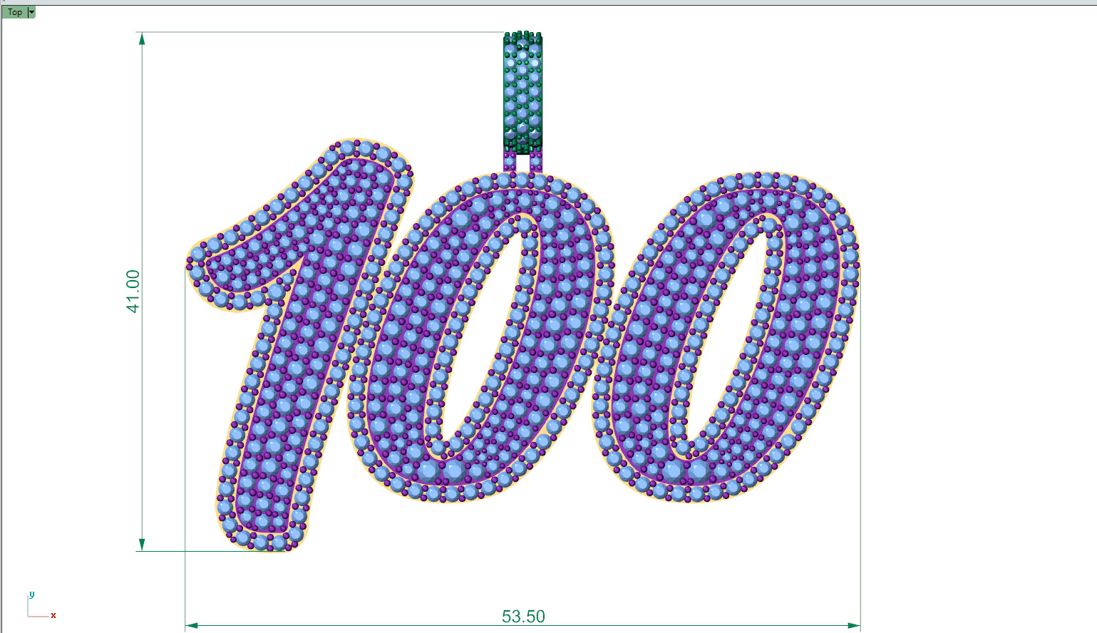 Solitaire Diamond Pendant - Diamond Pendat 3D print model_4