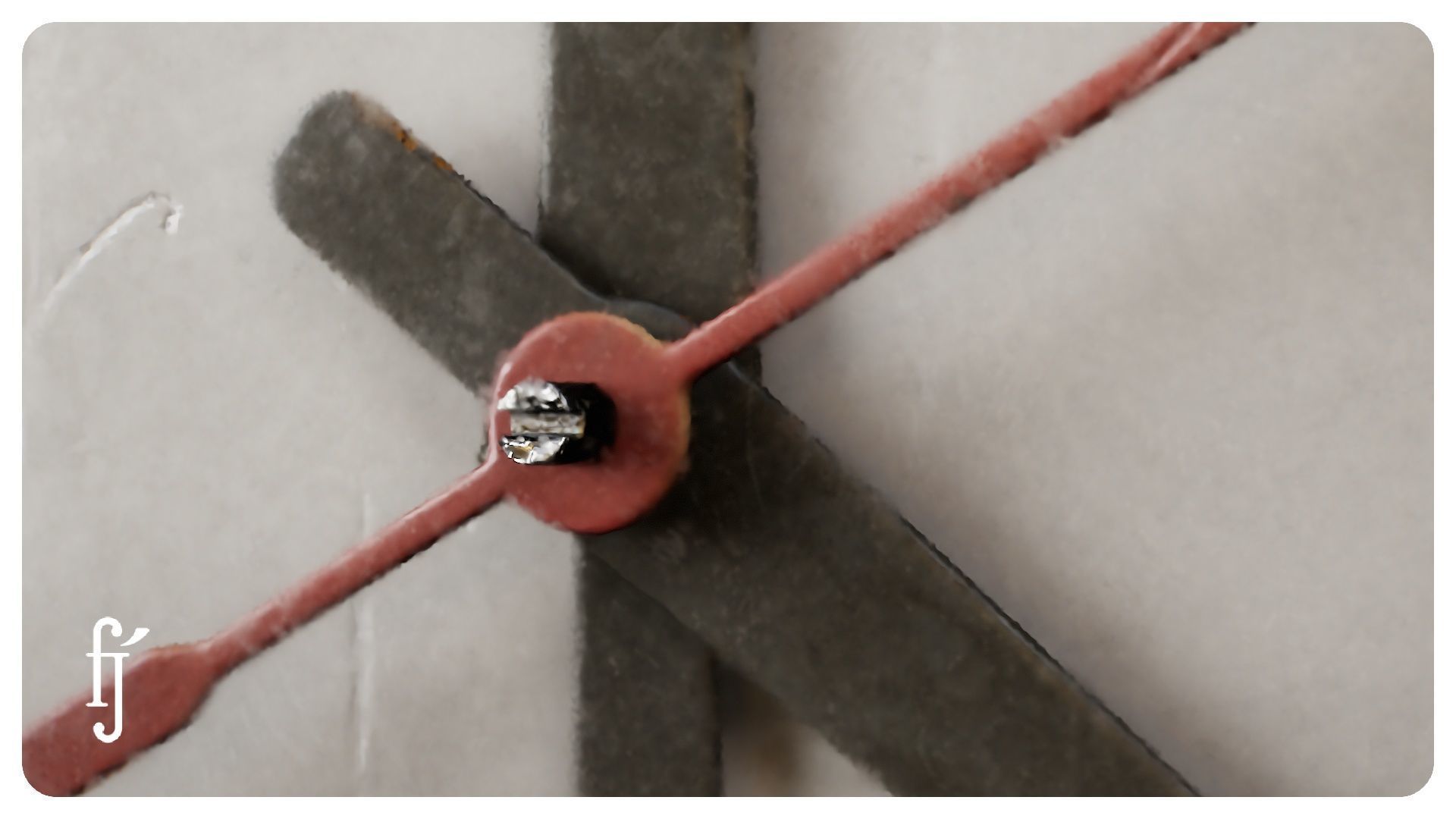 Analog Round Wall Clock Plastic 3D model_3