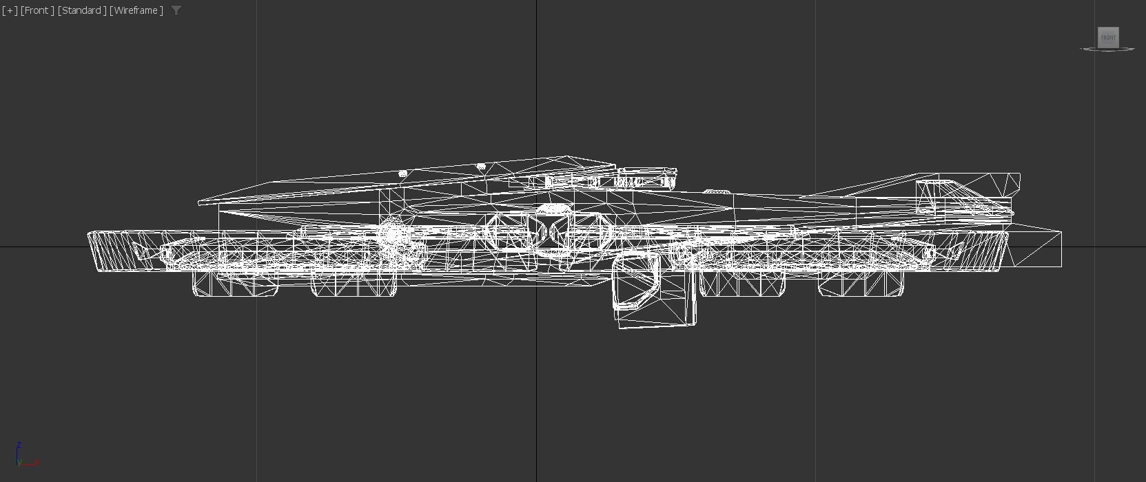 Futuristic VTOL Drone - Low Poly PBR 3D Model Low-poly 3D model_11