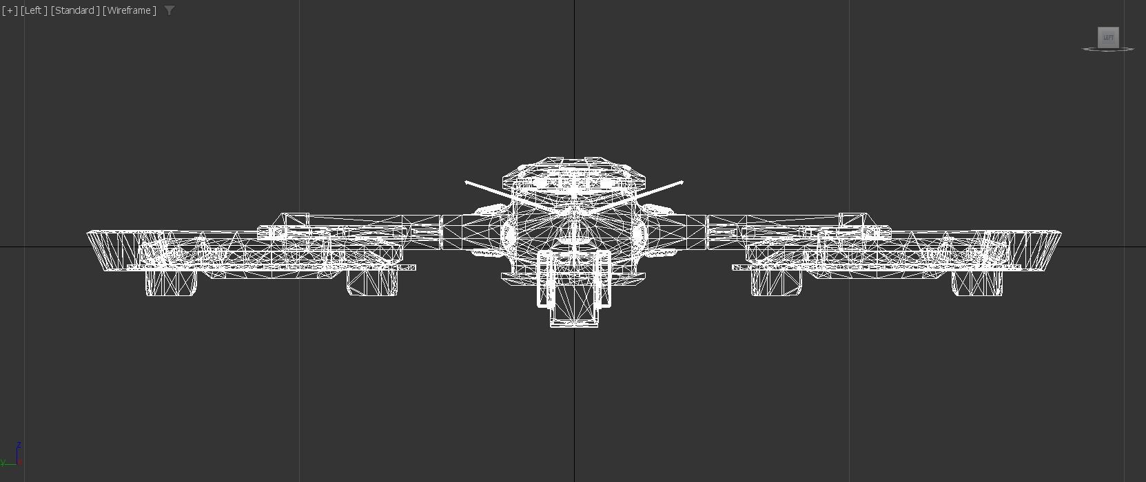Futuristic VTOL Drone - Low Poly PBR 3D Model Low-poly 3D model_13