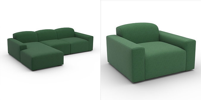Morgan Lounge Essentials 3D Model Collection