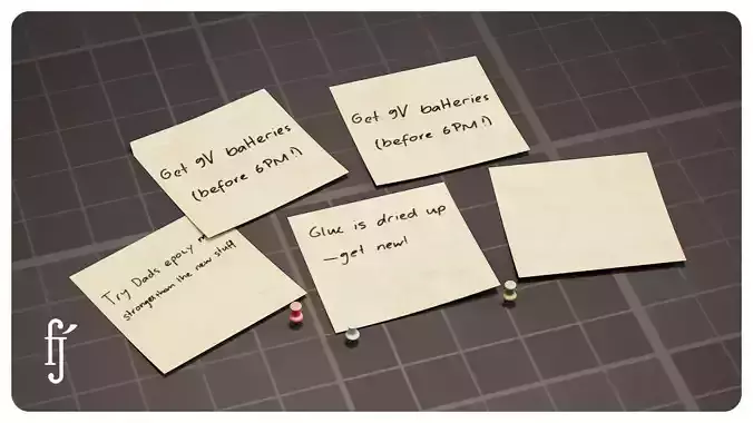 Yellow Square Sticky Notes