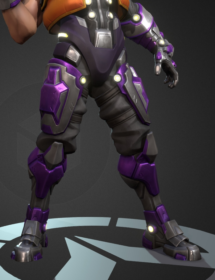 Future robot Low-poly 3D model_20