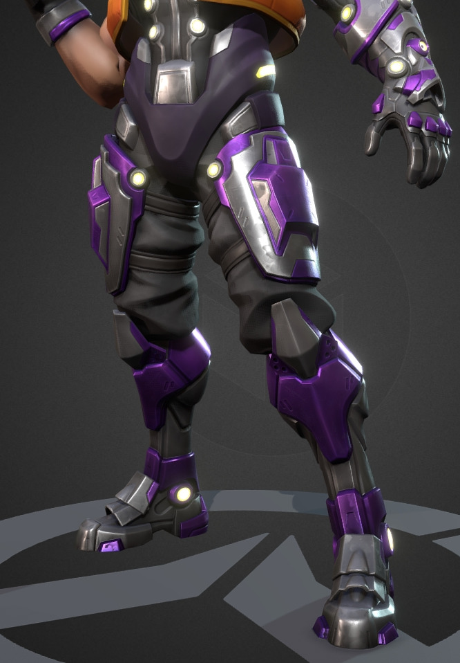 Future robot Low-poly 3D model_19