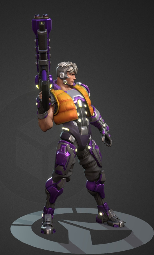 Future robot Low-poly 3D model_24