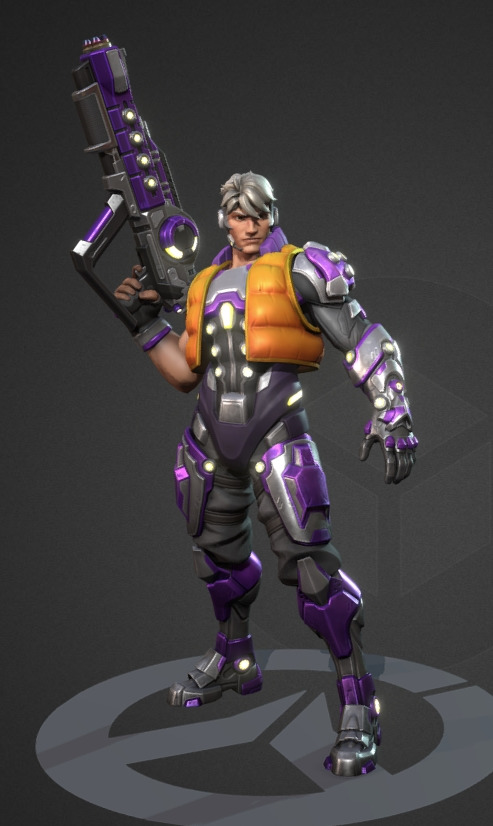 Future robot Low-poly 3D model_12