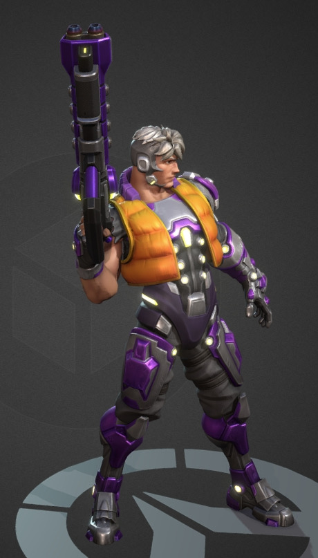 Future robot Low-poly 3D model_5