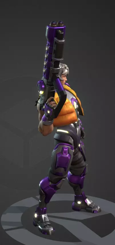 Future robot Low-poly 3D model_0