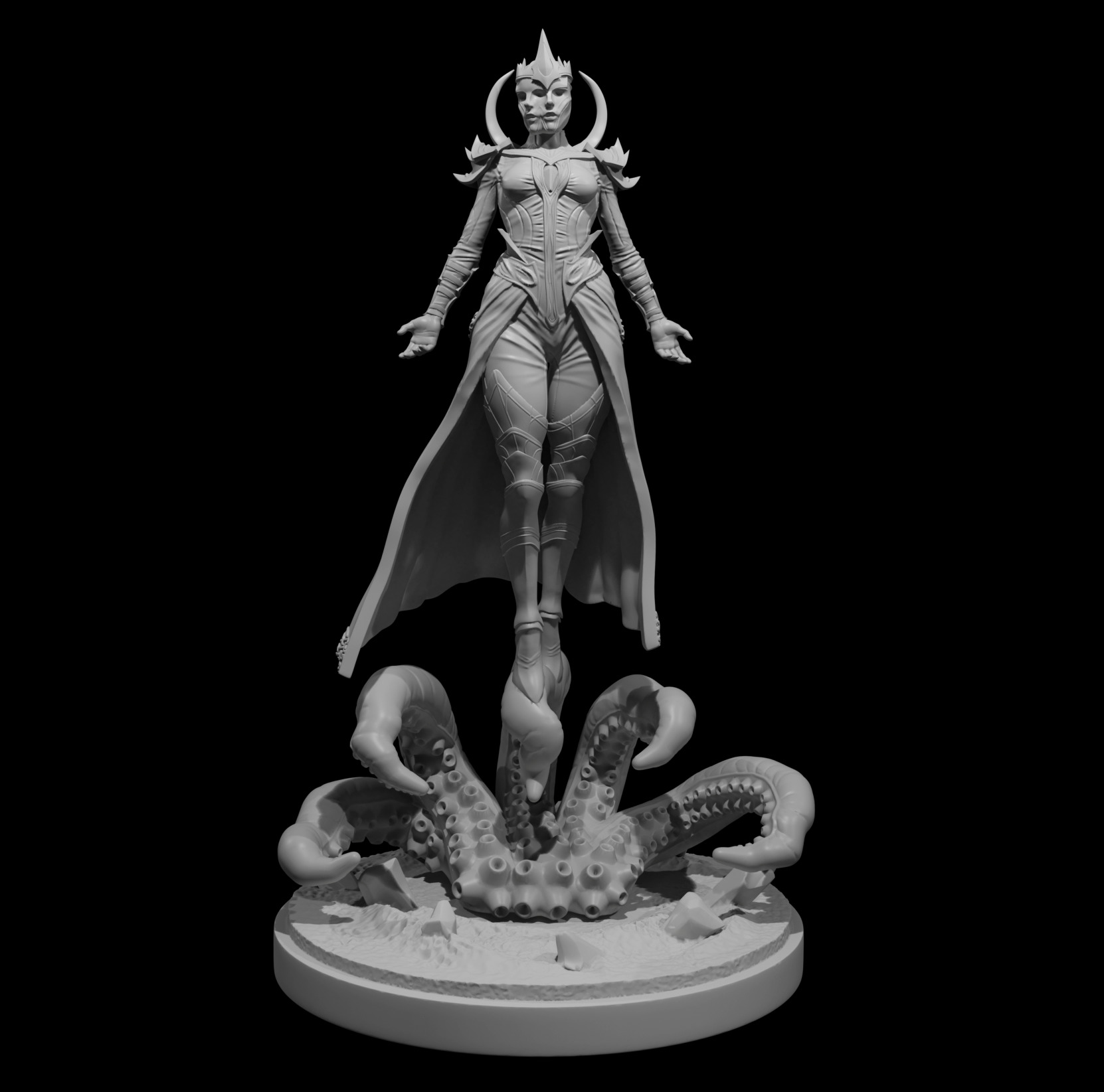 56mm Priestess 3D print model_2