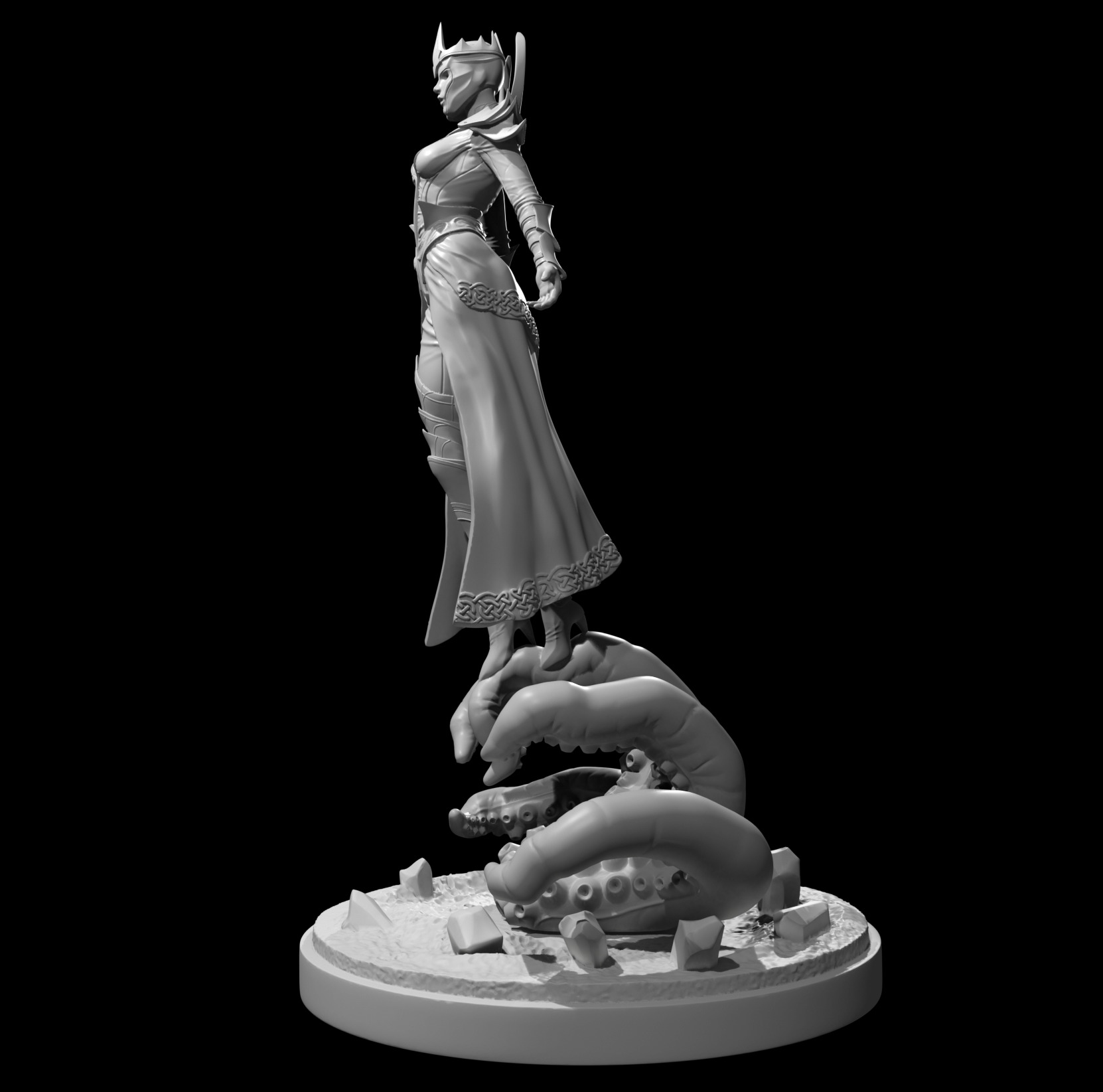 56mm Priestess 3D print model_4