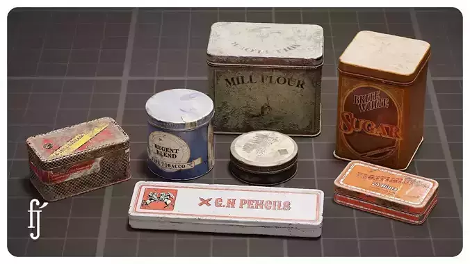 Retro Kitchen Tins and Storage Containers Pack