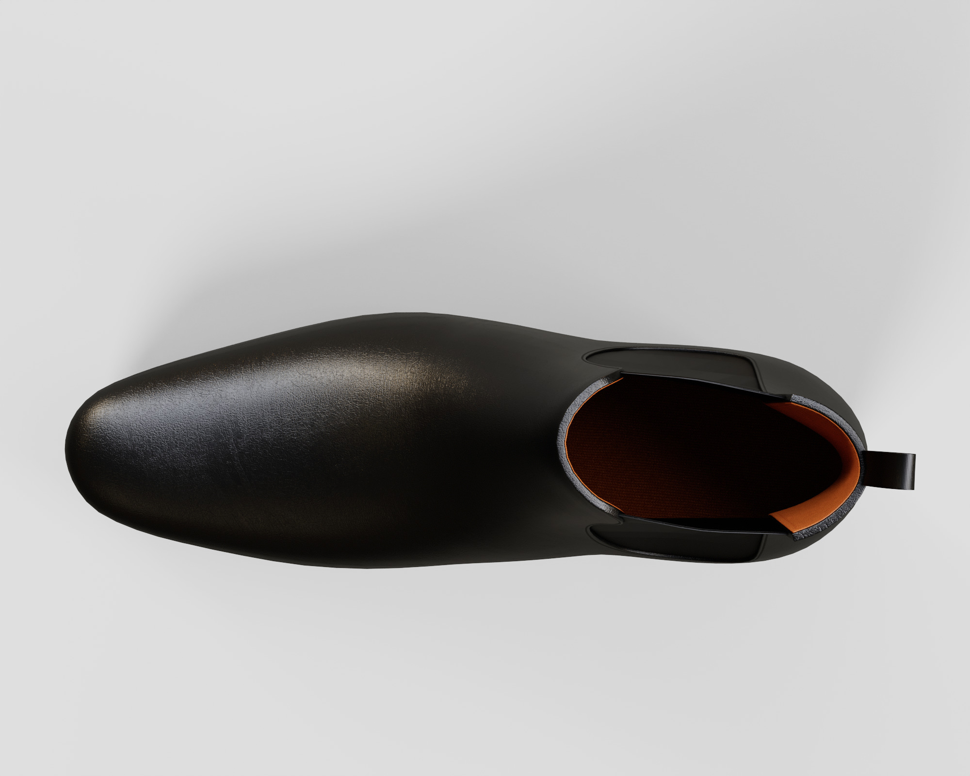 Men Chelsea 3D Boot Low-poly 3D model_8