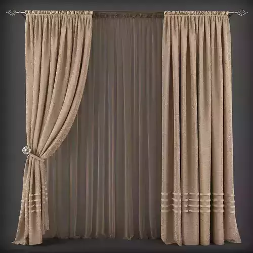 Curtain 3D model 196
