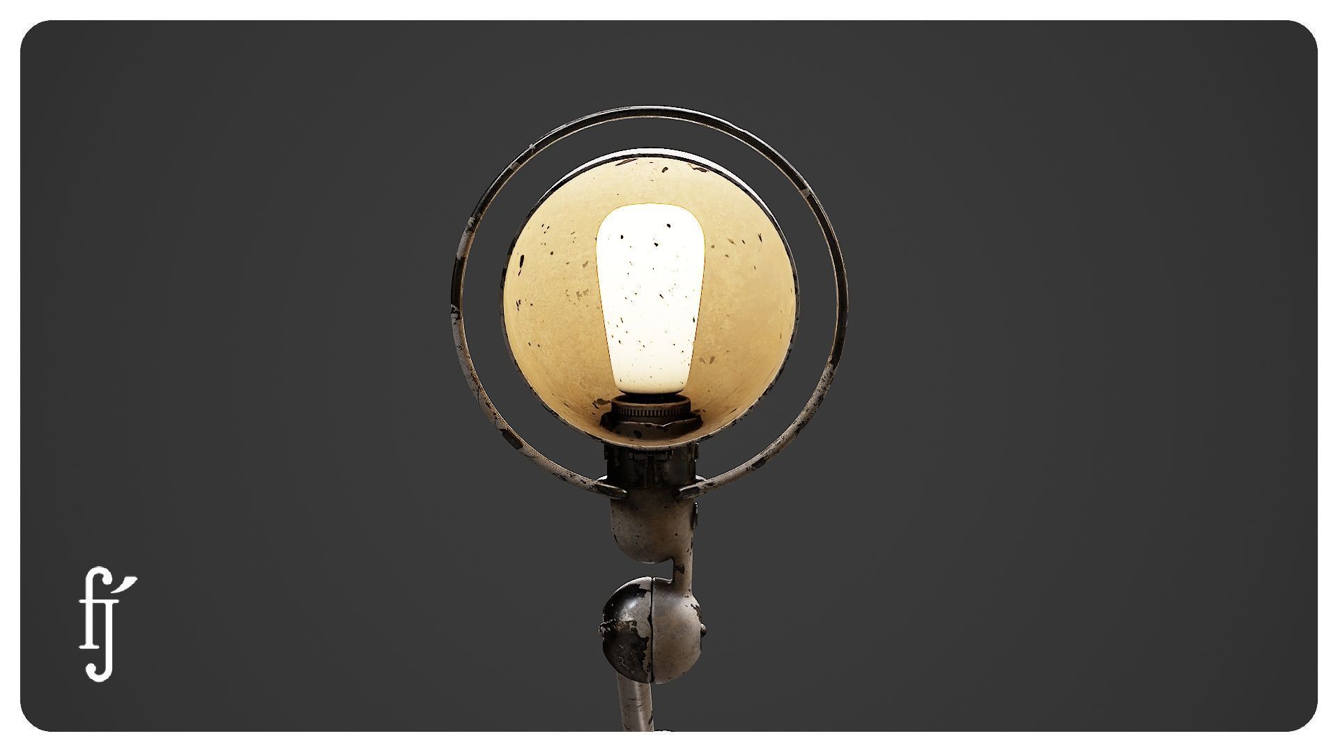 Articulated Desk Lamp - Industrial Architect Clamp Light 3D model_2