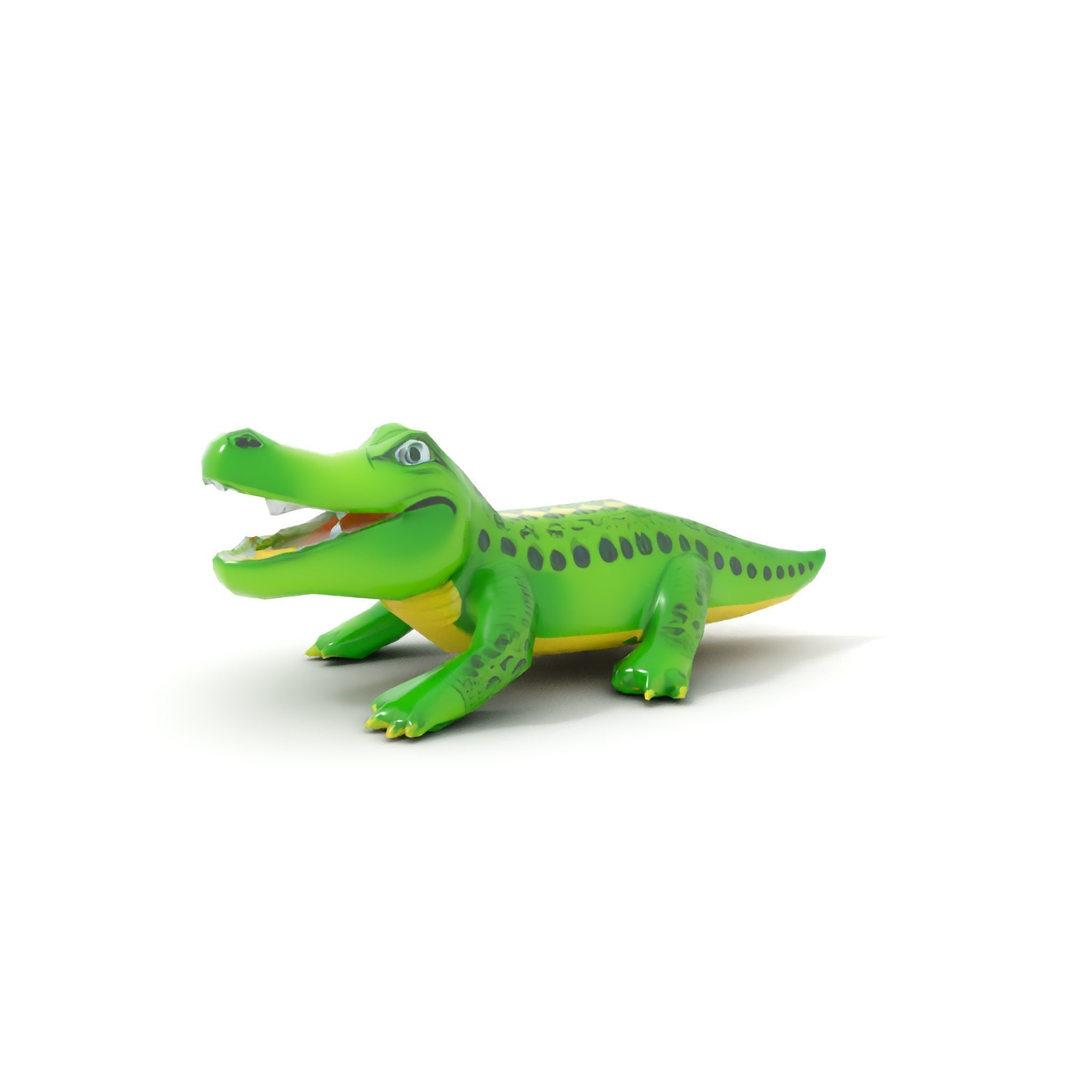 Inflatable Crocodile Model Pack for Interactive Displays and ... Low-poly 3D model_7