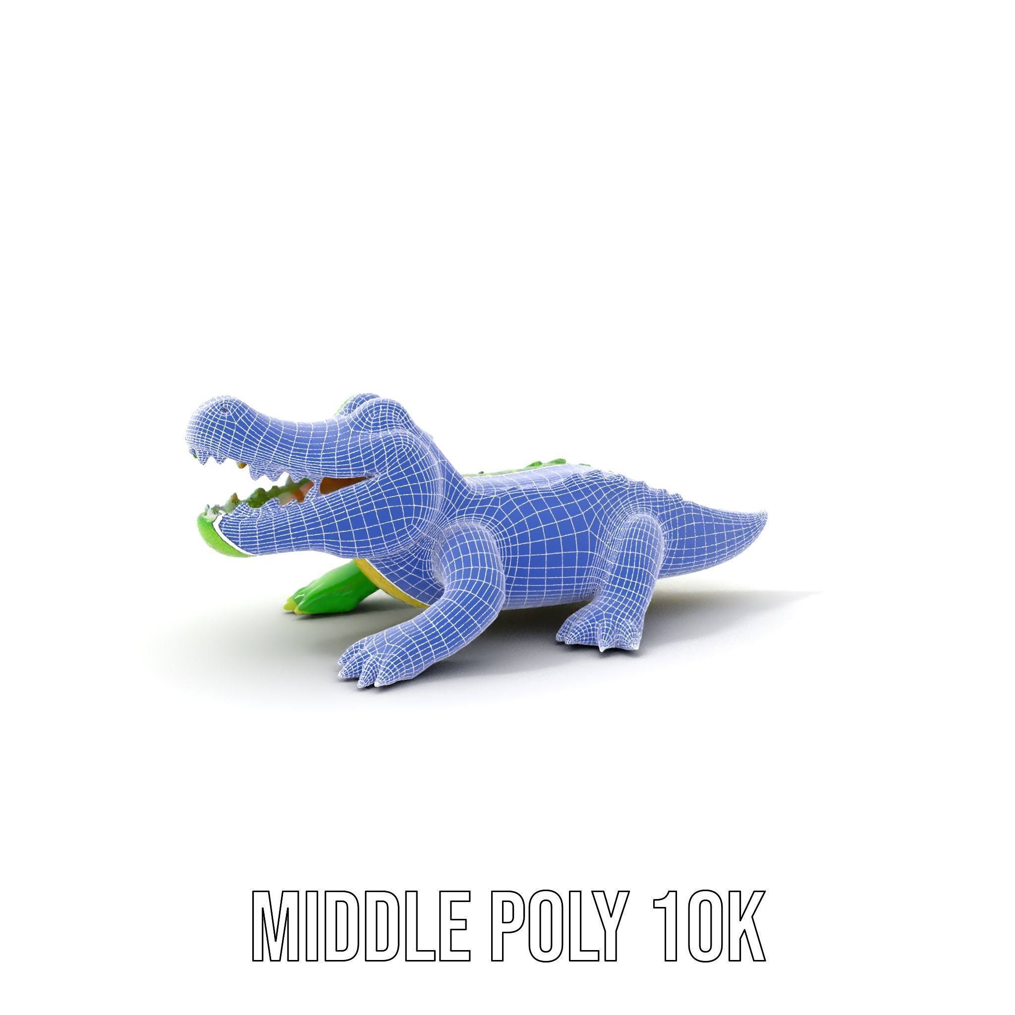 Inflatable Crocodile Model Pack for Interactive Displays and ... Low-poly 3D model_18