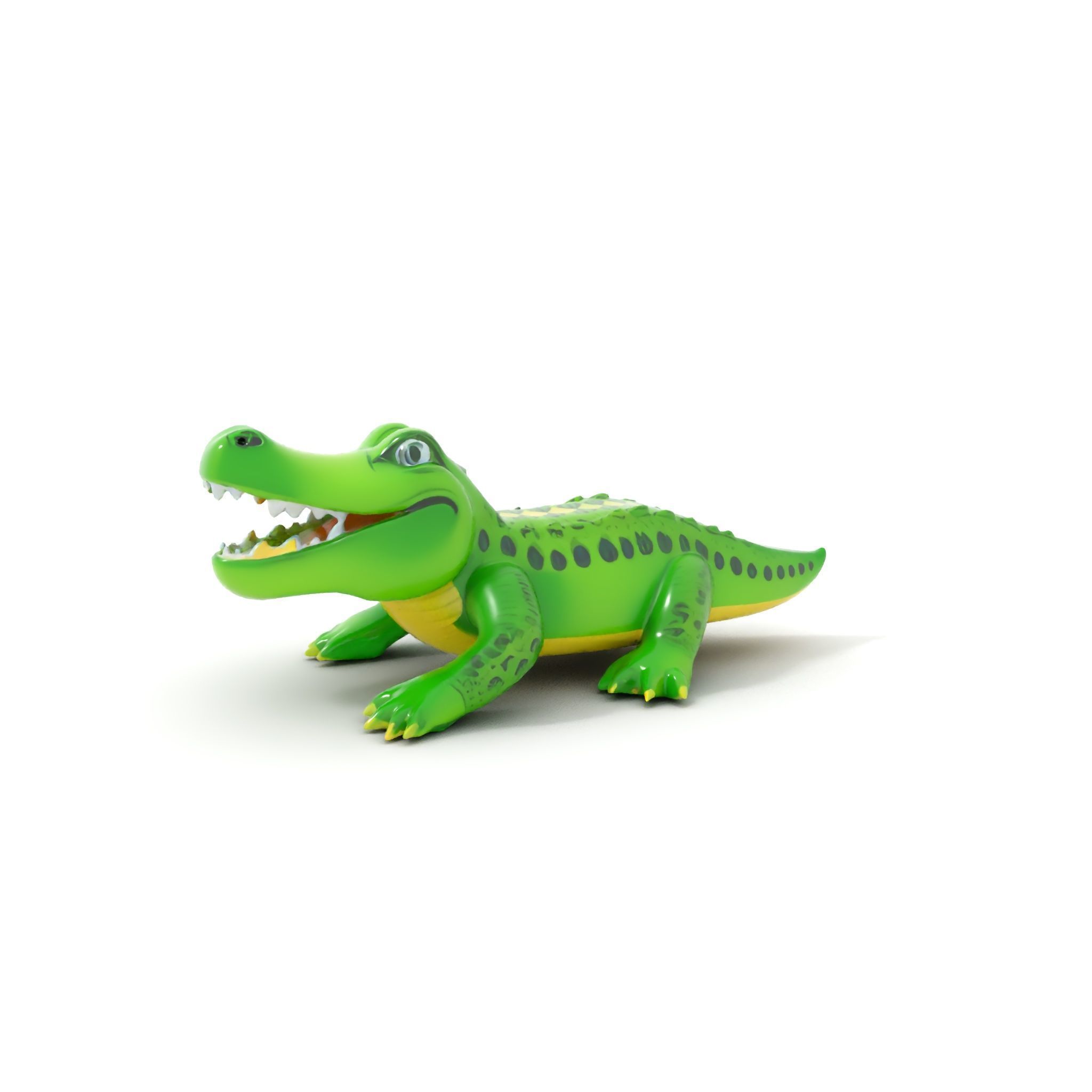 Inflatable Crocodile Model Pack for Interactive Displays and ... Low-poly 3D model_5