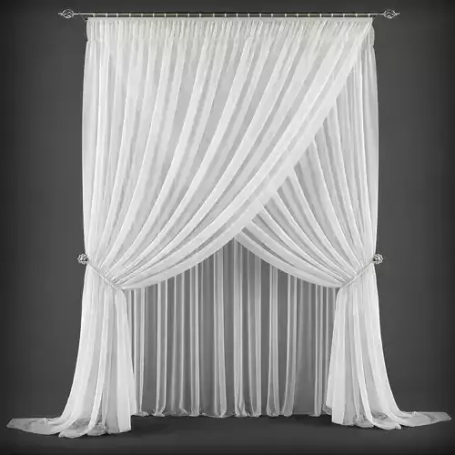 Curtain 3D model 197