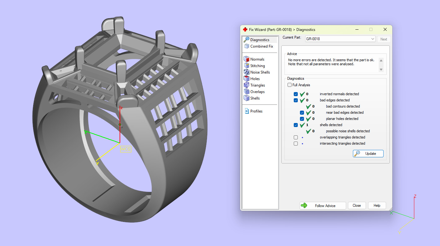 Emerald Shape with Emerald Baguette Diamond - Championship Ring 3D print model_9