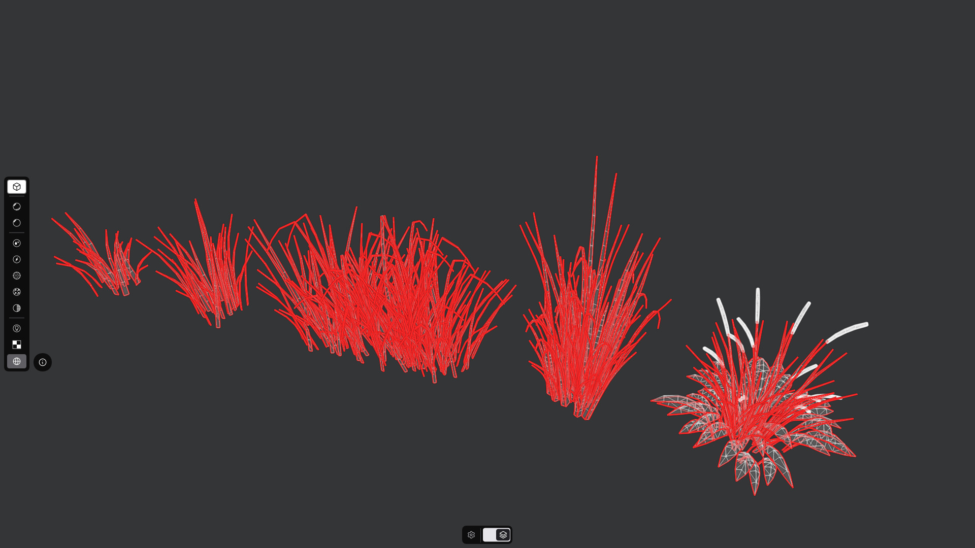 Grass Set 01 - 05 Low-poly 3D model_14