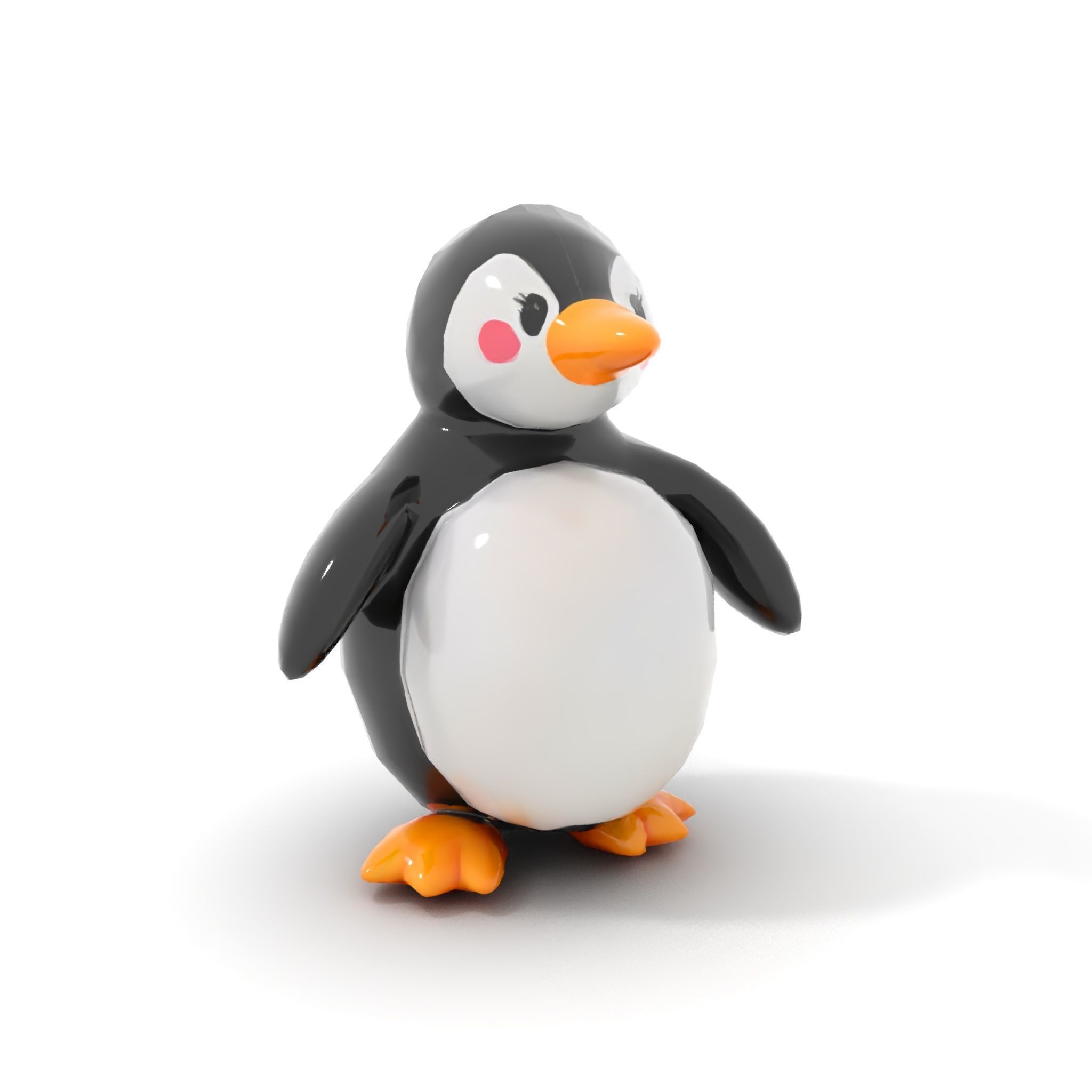 Inflatable Penguin Toy Model Pack for D Rendering Low-poly 3D model_7