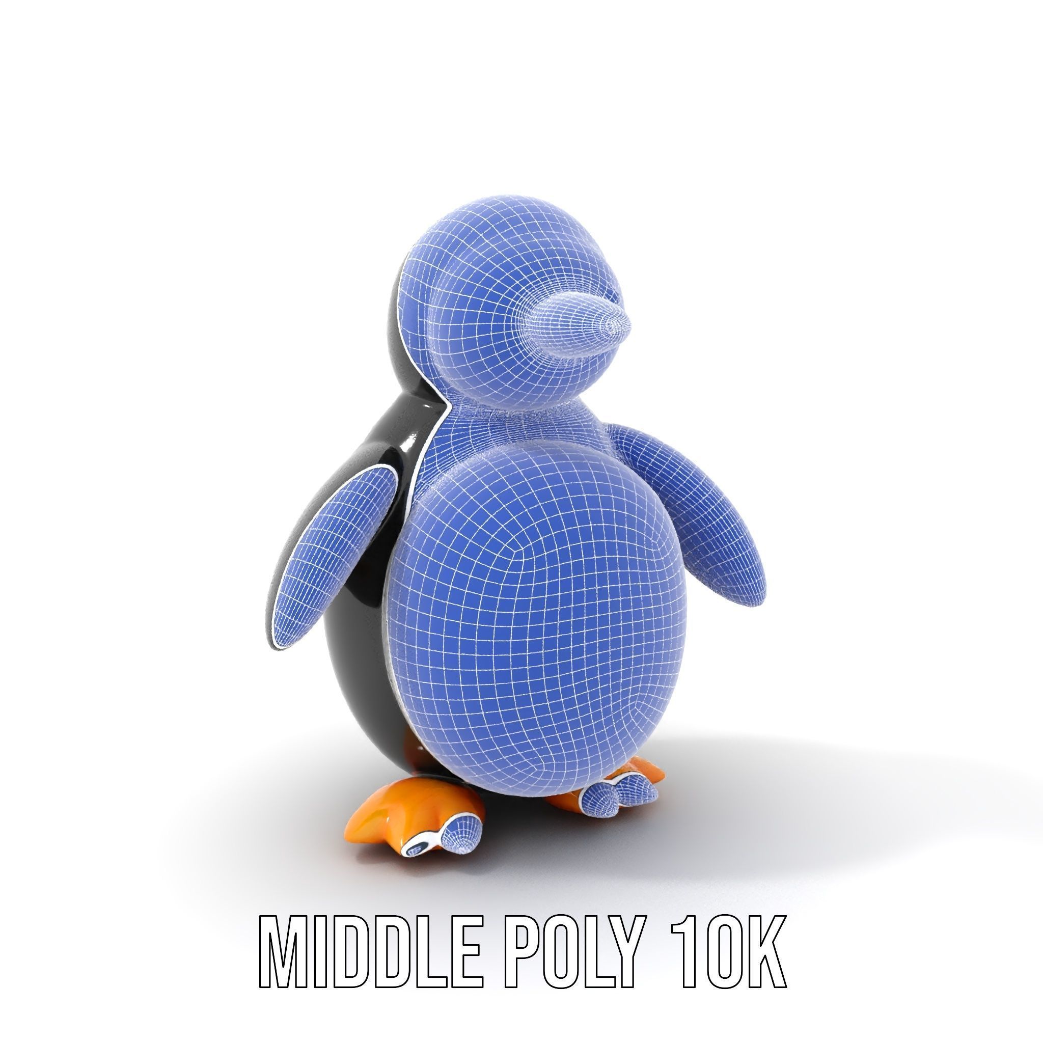 Inflatable Penguin Toy Model Pack for D Rendering Low-poly 3D model_18