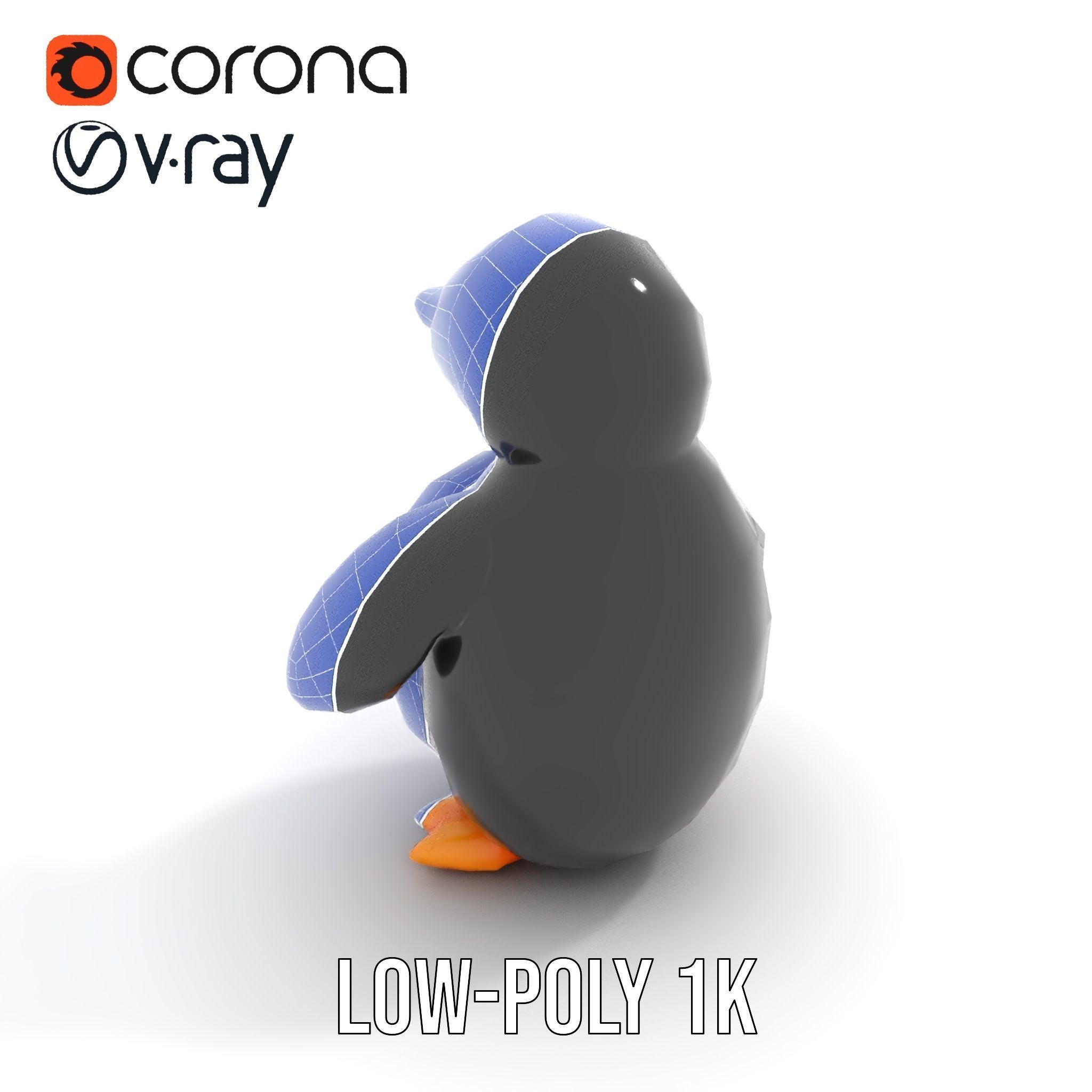 Inflatable Penguin Toy Model Pack for D Rendering Low-poly 3D model_16