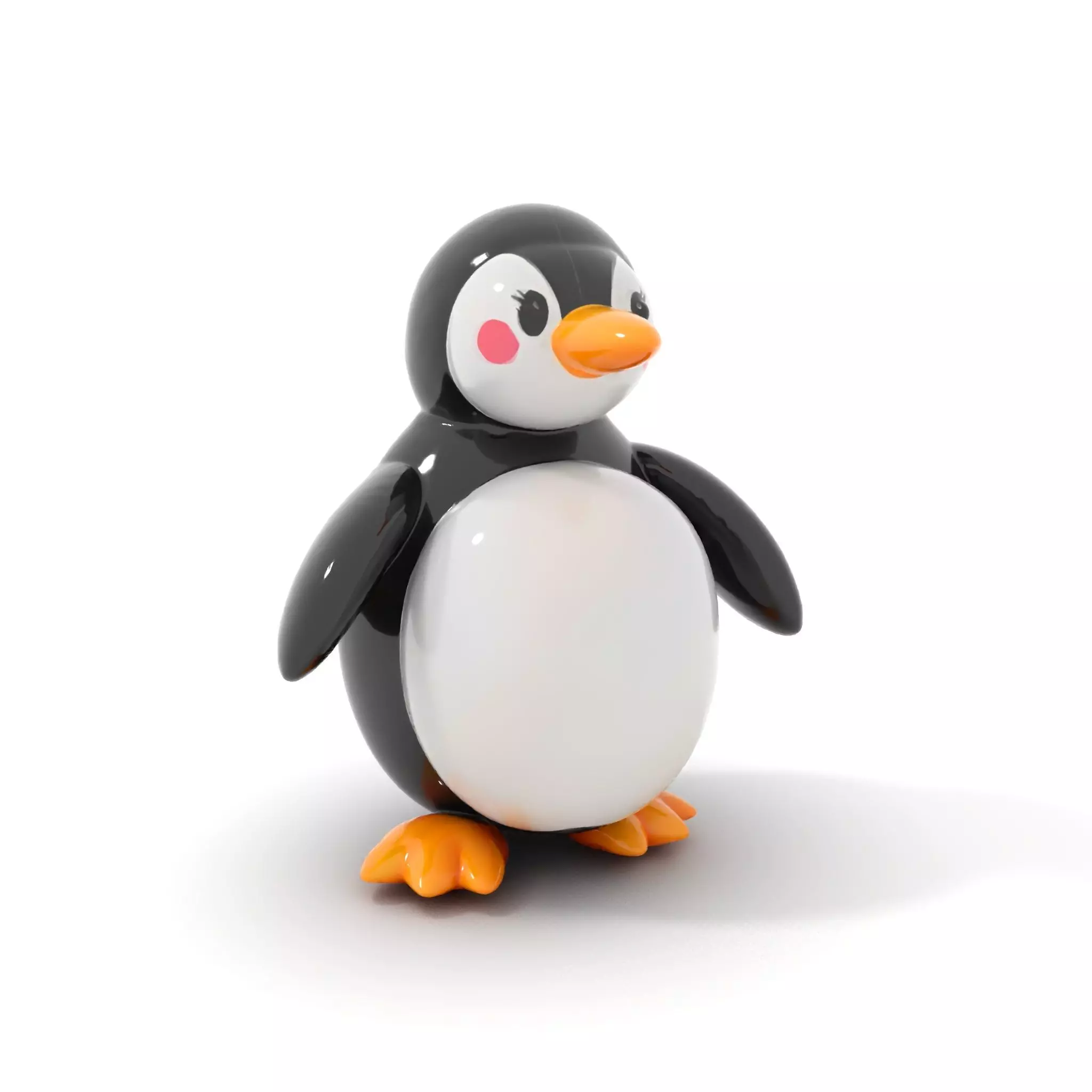 Inflatable Penguin Toy Model Pack for D Rendering Low-poly 3D model_0