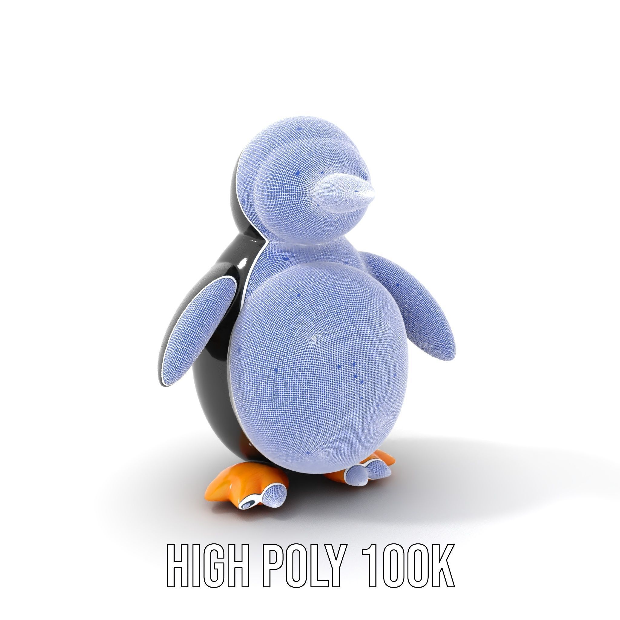 Inflatable Penguin Toy Model Pack for D Rendering Low-poly 3D model_4
