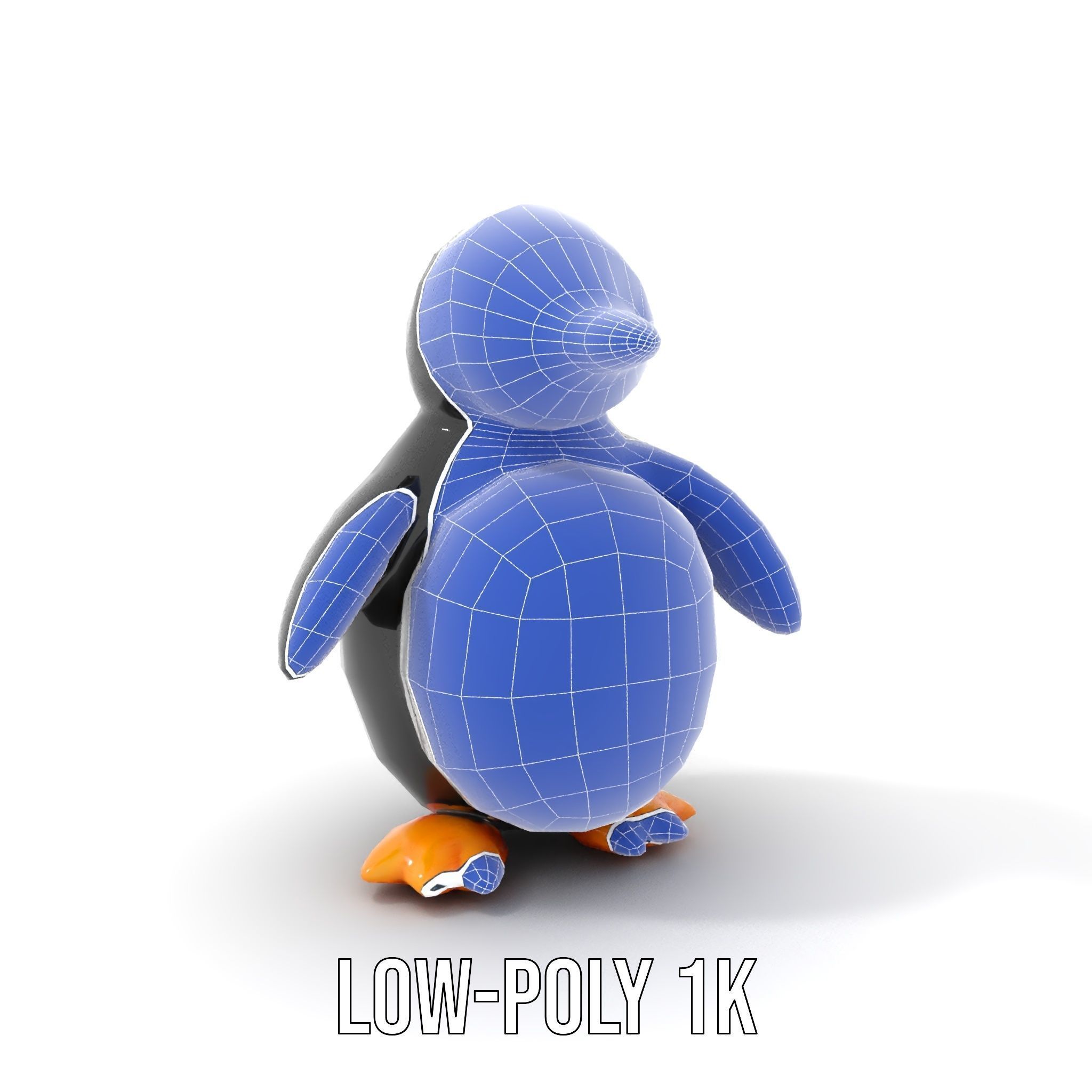 Inflatable Penguin Toy Model Pack for D Rendering Low-poly 3D model_25