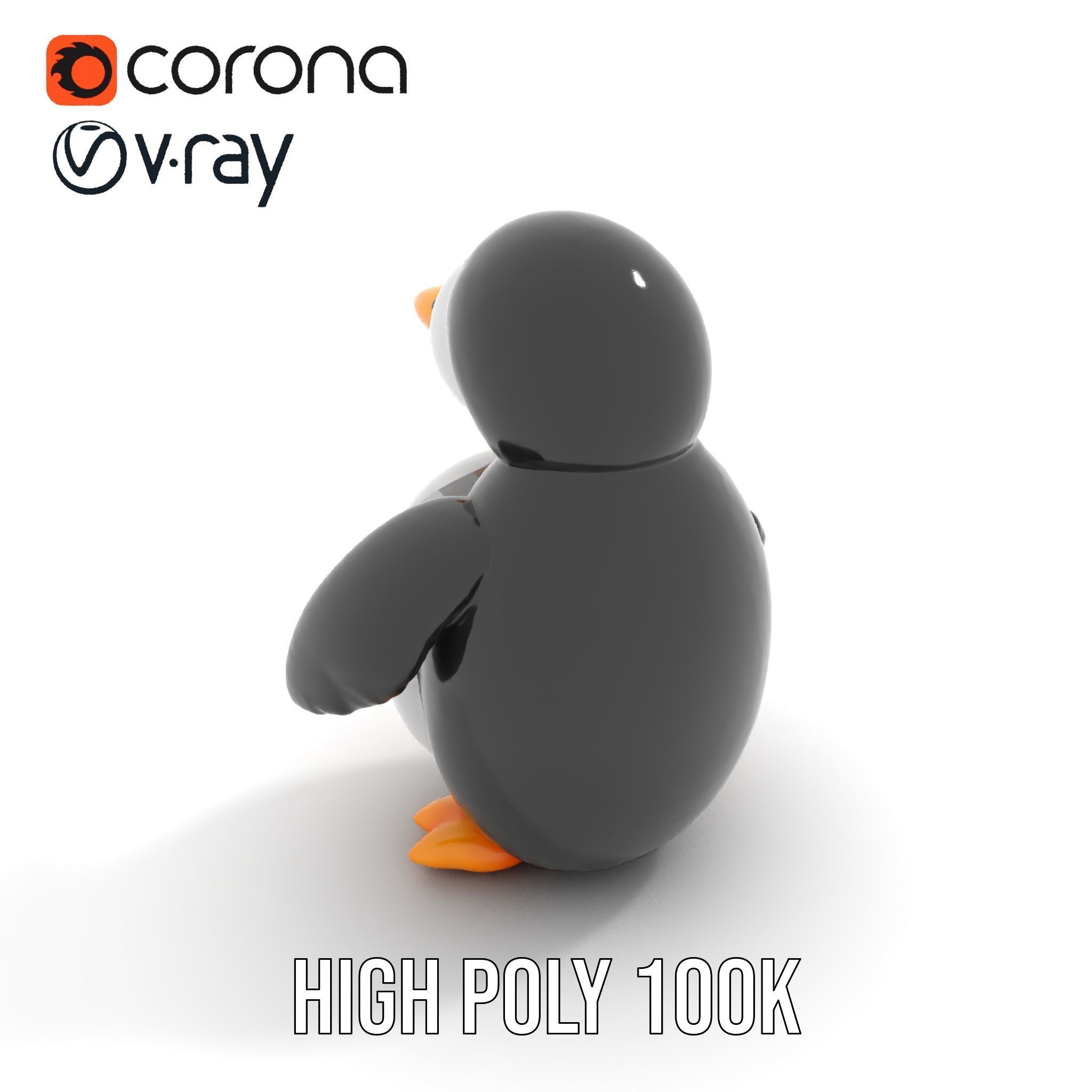 Inflatable Penguin Toy Model Pack for D Rendering Low-poly 3D model_20