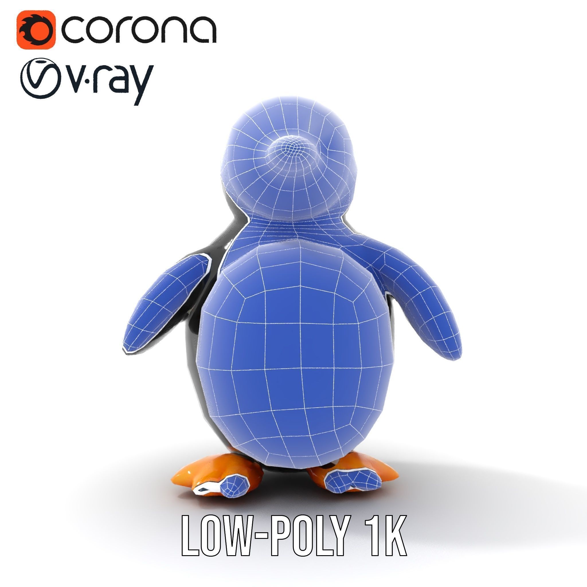 Inflatable Penguin Toy Model Pack for D Rendering Low-poly 3D model_28